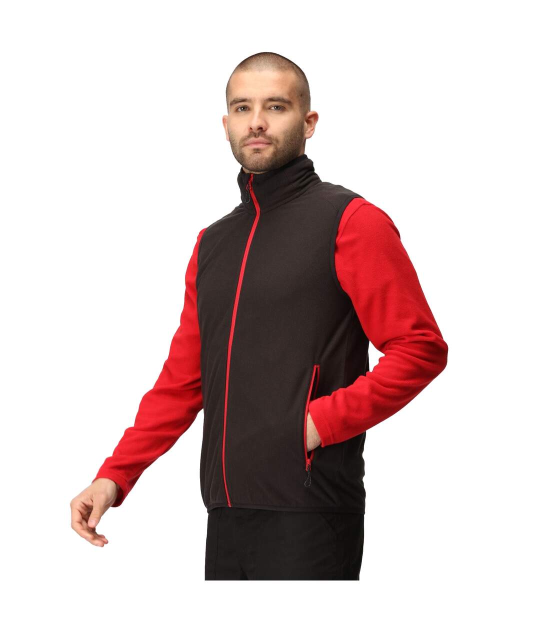 Veste Sans Manches Navigate Adulte Noir Rouge Classique Regatta Professional-4