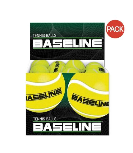 Balles de tennis taille unique jaune / noir Baseline Baseline