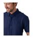 Mens Linen Blend Regular Shirt Navy Saltwell-4