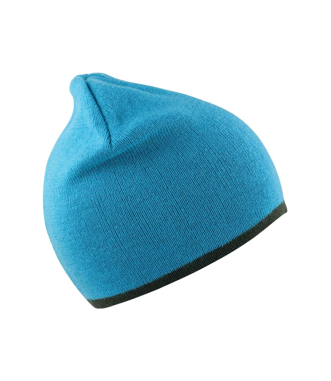 Bonnet adulte turquoise / gris Result Winter Essentials-1