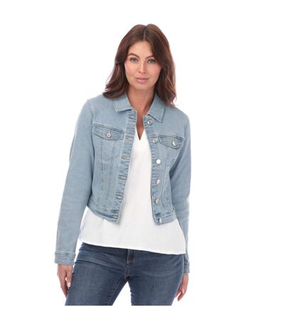 Womens/ladies Luna Denim Jacket Light Blue Vero Moda