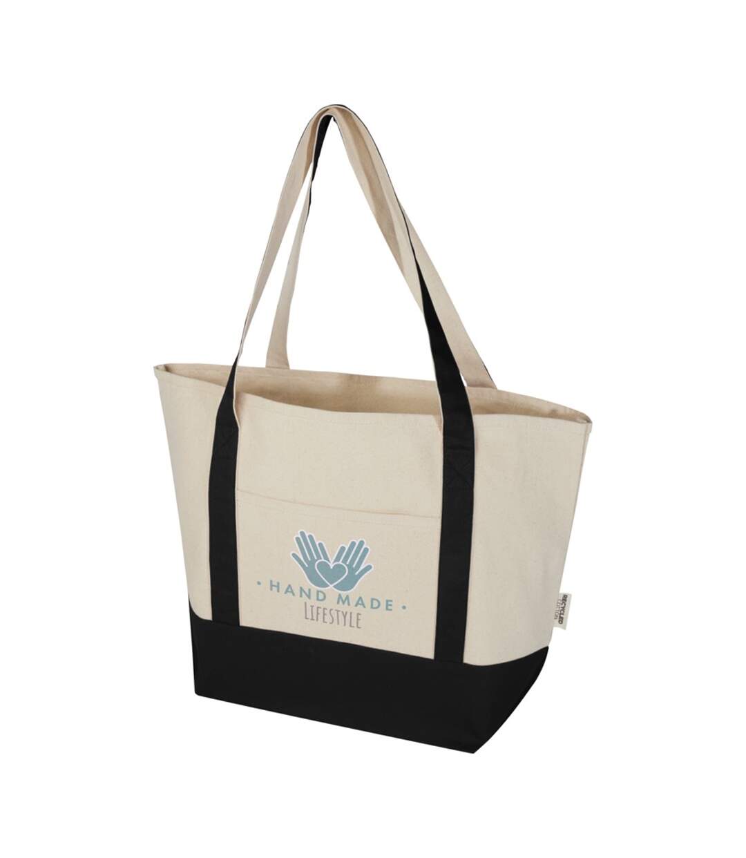 Sam Recycled Cotton 15l Tote Bag One Size Solid Black Natural Generic-3