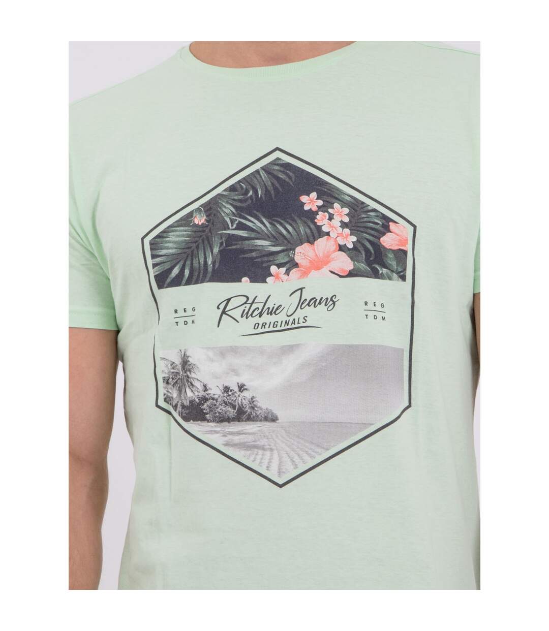 T-shirt manches courtes col rond pur coton NUMADOC-3