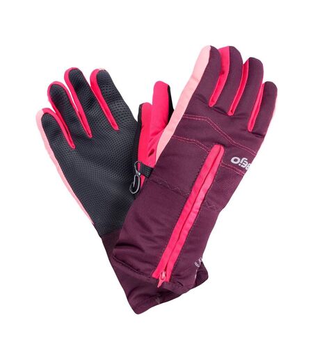 Bejo - Gants OSIAN - Enfant (Violet foncé / Framboise / Rose saumon) - UTIG134