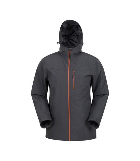 Mens Brisk Extreme Waterproof Jacket Dark Grey Mountain Warehouse