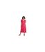 Womens/ladies Como Flowers Midi Dress Coral Mountain Warehouse-1