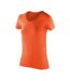 Womens/ladies Impact Softex T-shirt Tangerine Spiro-1