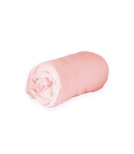 Drap Housse Jersy 160x200cm Rose Dragée