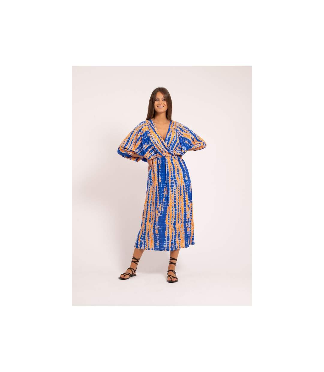 Robe longue motifs ILAZINE - Dona X Lisa-1