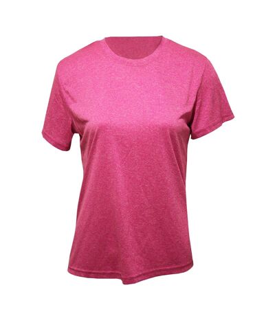 T-shirt femme rose chiné TriDri