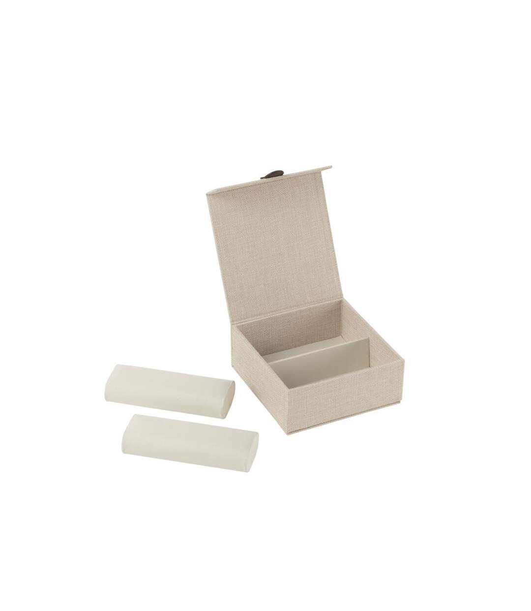 Boîte à Montres en Tissu Ericka 16cm Gris-3