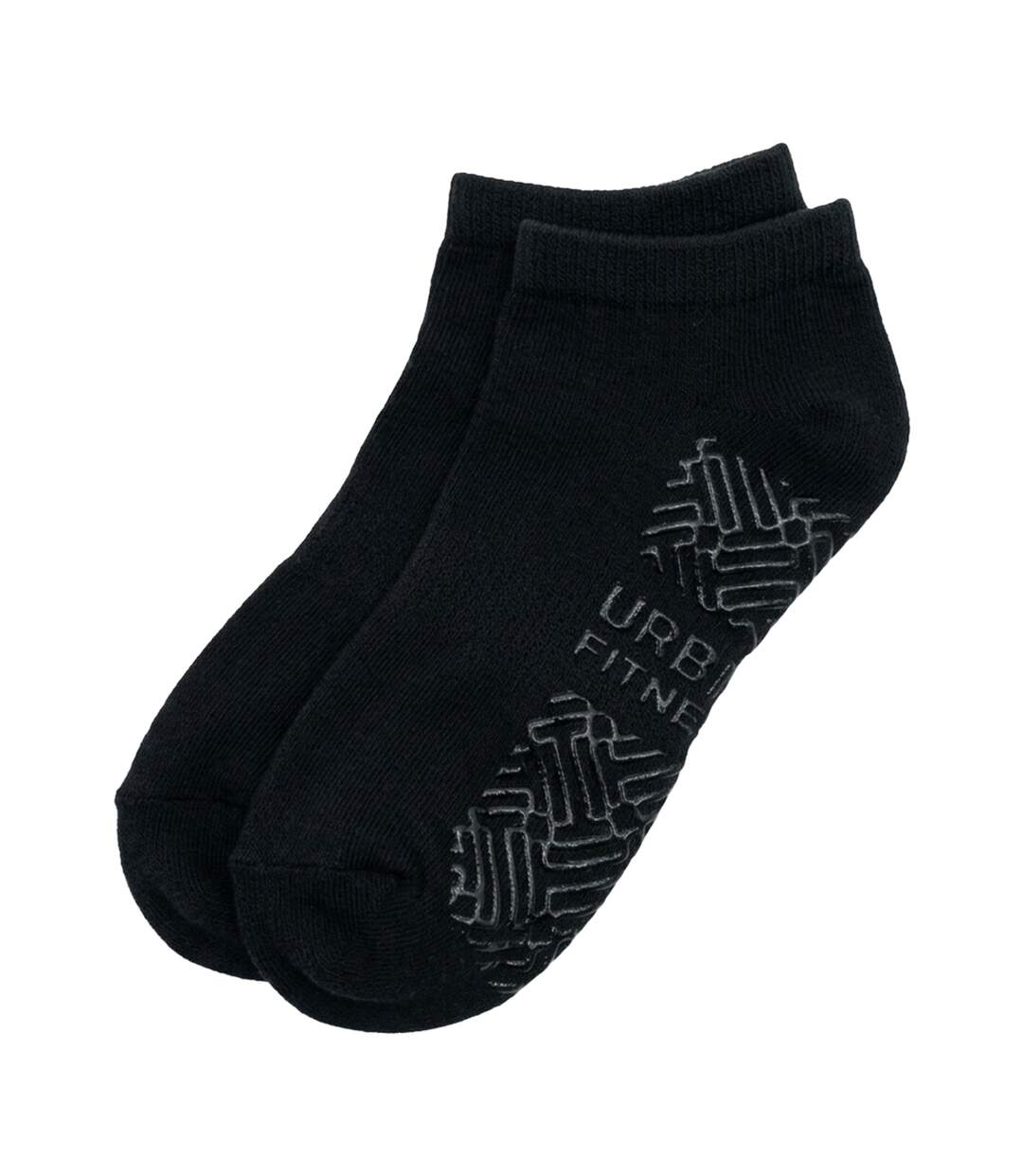 Unisex Adult Low Rise Ankle Socks Black Urban Fitness-1