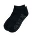 Unisex Adult Low Rise Ankle Socks Black Urban Fitness-1
