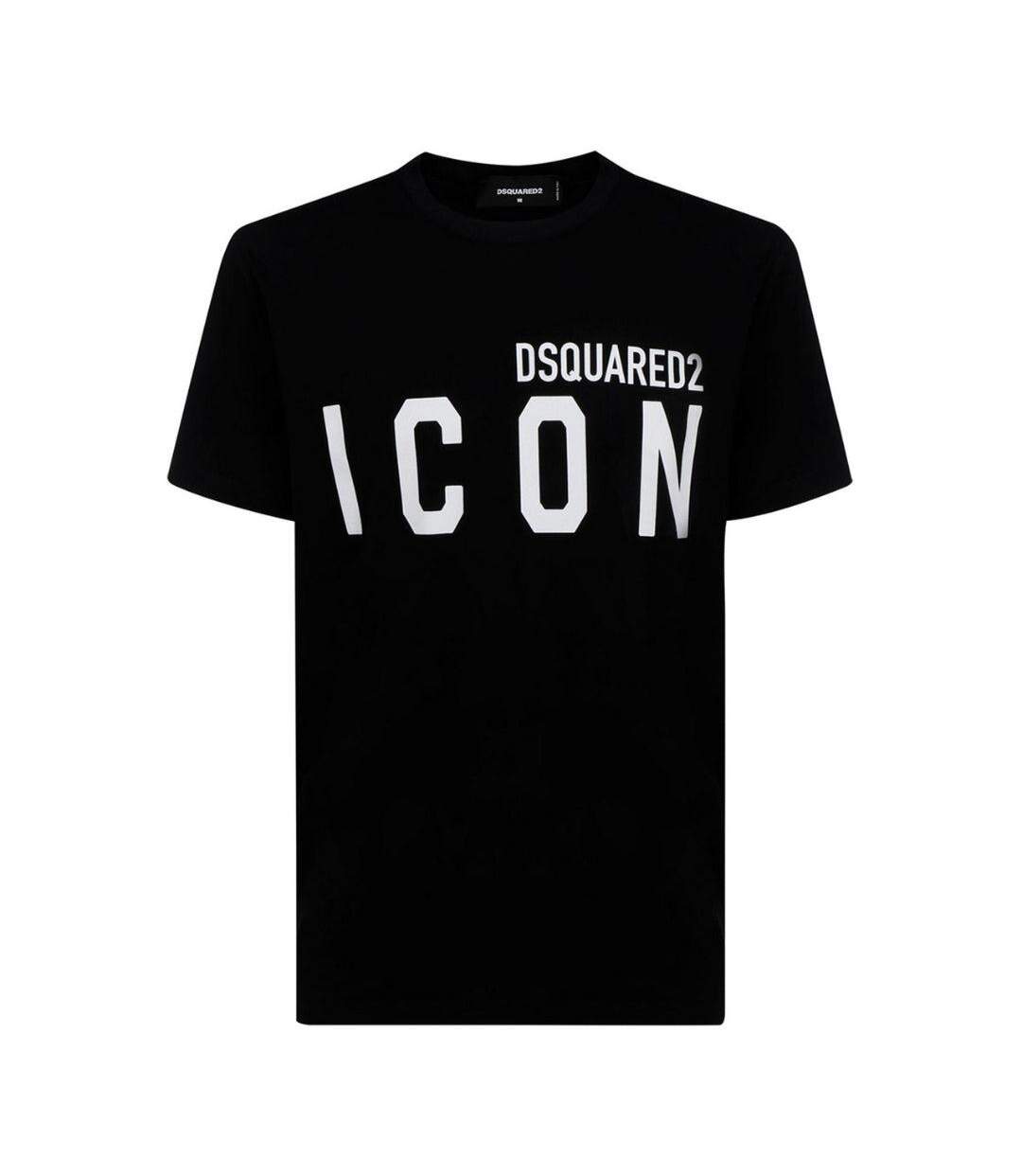 T-shirt Motif/style Grande Icône Cool Adulte Noir Blanc DSquared2-1