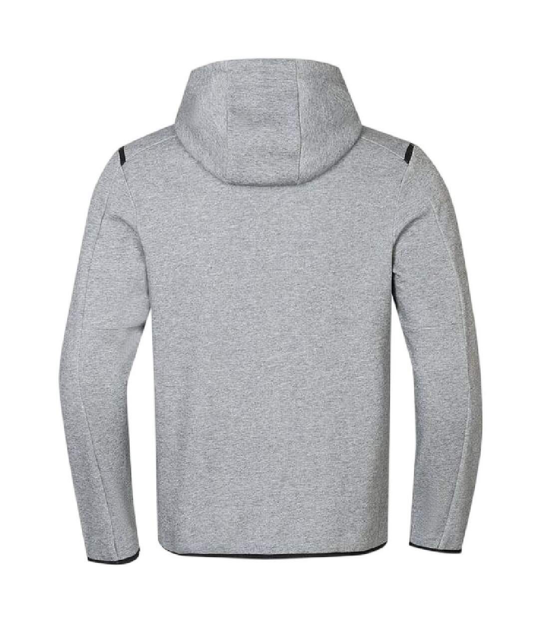 Mens Regular Full Zip Hoodie Grey Marl Marl Kappa-2
