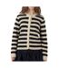 Gilet beige/noir femme yas 26037607-1
