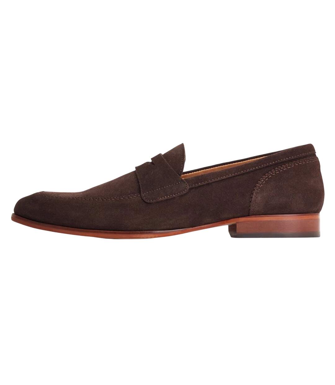 Mocassins penny bruno homme marron foncé Base London-4