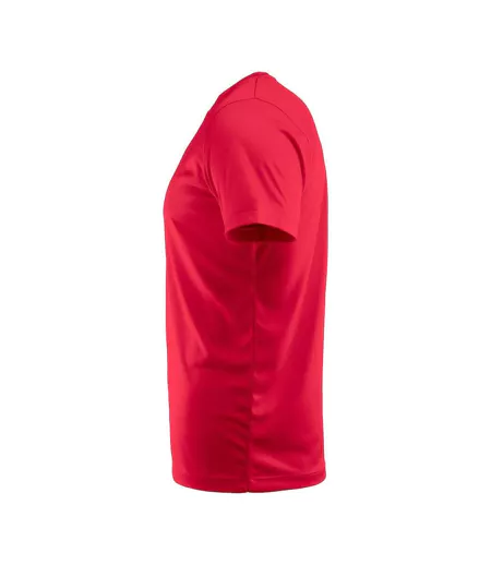 T-shirt Run Homme Rouge Printer RED
