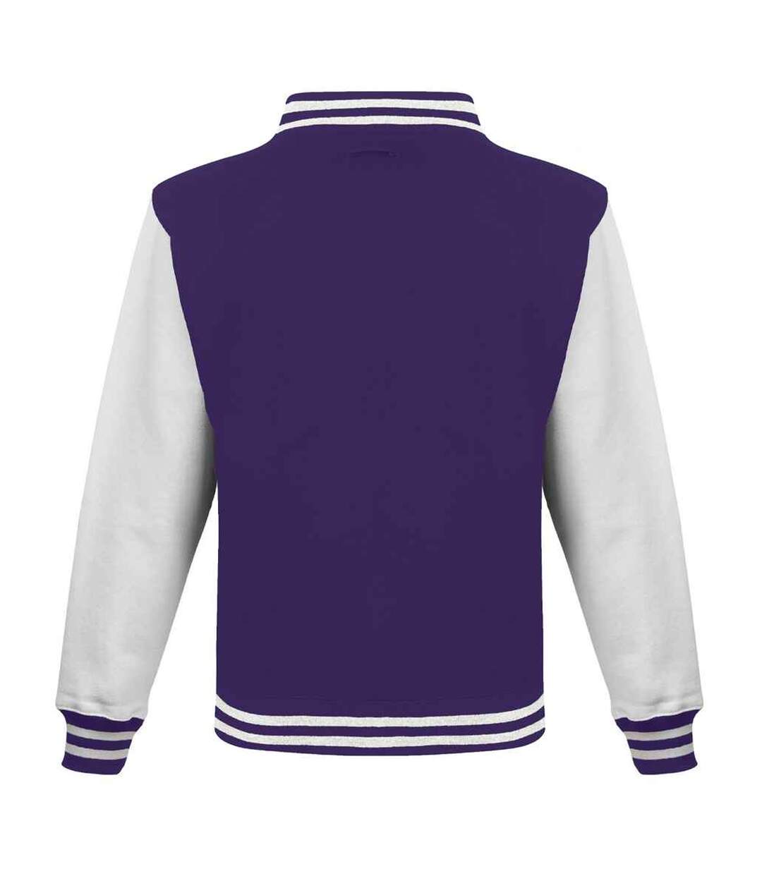 Blouson d´université adulte violet / blanc Awdis-2