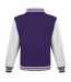 Blouson d´université adulte violet / blanc Awdis-2