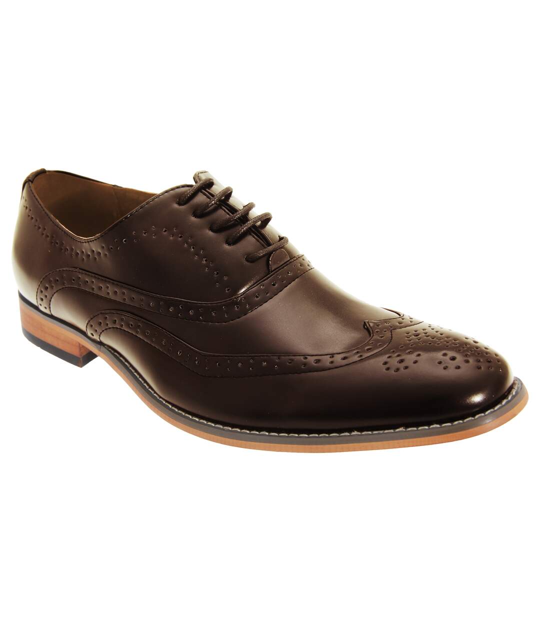 Chaussures de ville homme marron foncé Goor