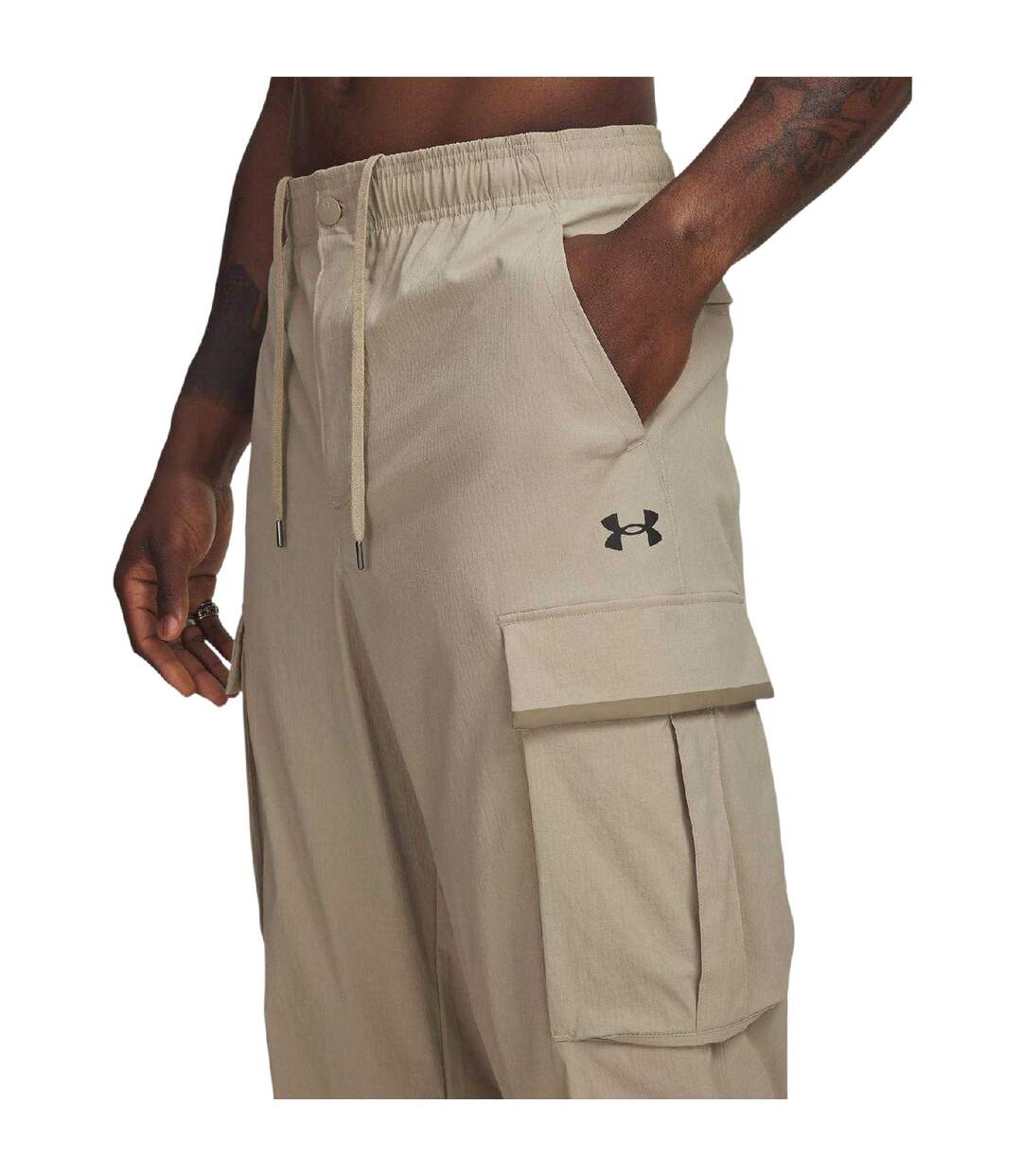 Mens Unstoppable Cargo Trousers Brown Under Armour-3