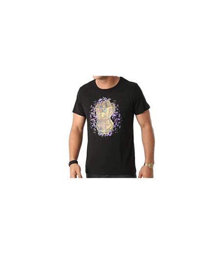 T-shirt Motif/style Gant De L´infini Homme Noir Marvel