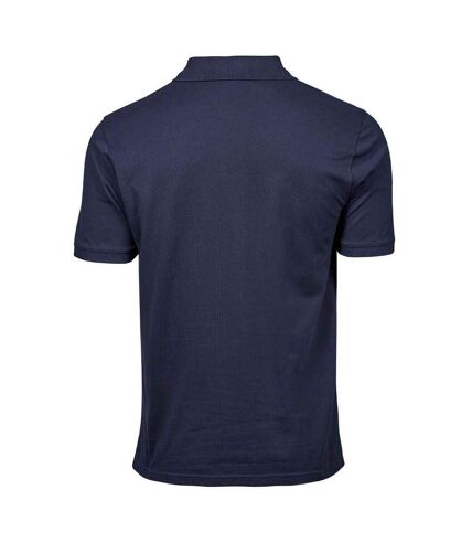 Tee Jays Mens Cotton Pique Polo Shirt (Navy)