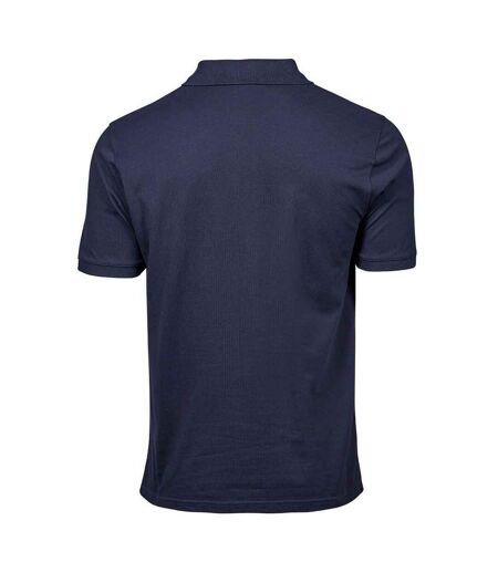 Tee Jays Mens Cotton Pique Polo Shirt (Navy)