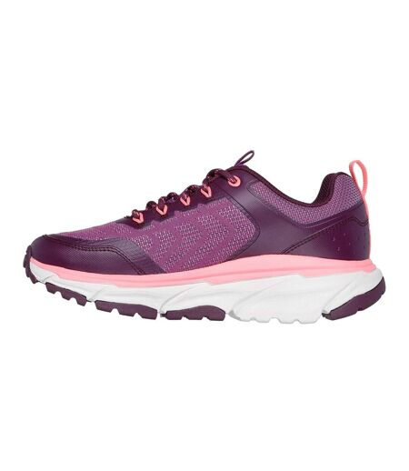 Womens/ladies d´lux journey marigold trainers raspberry Skechers