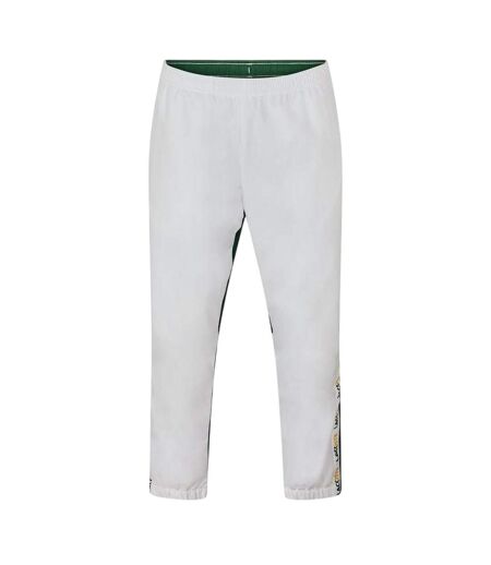 Mens Xh7587 Tracksuit Bottoms White Green Lacoste