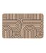 Tapis Déco Imprimé Modul 45x75cm Naturel & Noir-1