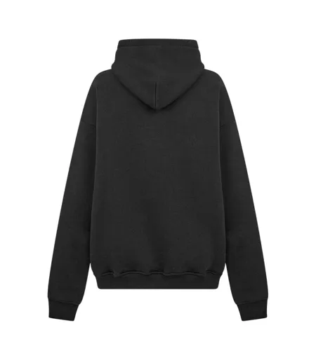 Mens Heavyweight Relaxed Fit Hoodie Black Couture