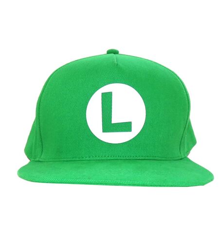 Super Mario Badge Luigi Snapback Cap (Green) - UTHE557