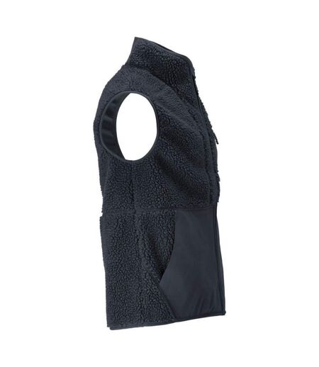 Mens Customised Pile Zipped Gilet Dark Navy Mascot