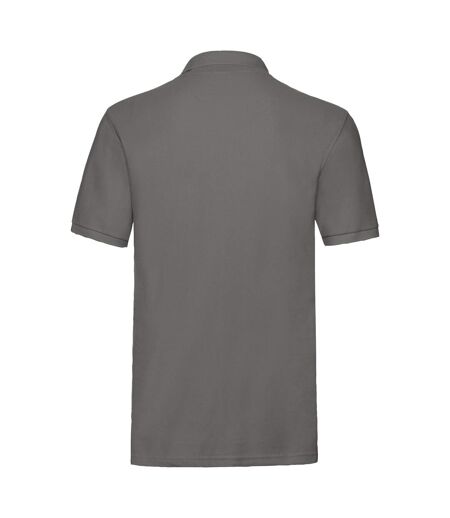 Fruit Of The Loom Premium Mens Short Sleeve Polo Shirt (Light Graphite)