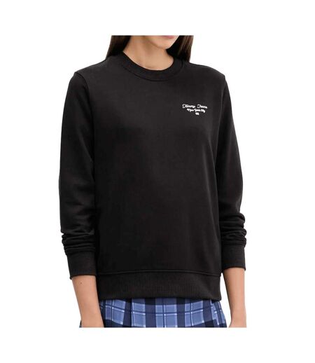 Sweat noir femme tommy hilfiger 21960