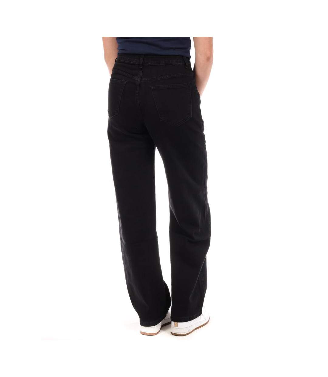 Jean droit noir femme monday premium 1930a-2