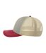 Casquette Trucker Motif/style 6 Panneaux Sonic-s Adulte Gris Bordeaux Beige Gris Atlantis Headwear-3