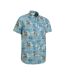 Mens tropical shirt bright blue Mountain Warehouse-4