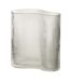Vase Irrégulier en Verre Ligné 20cm Transparent-1
