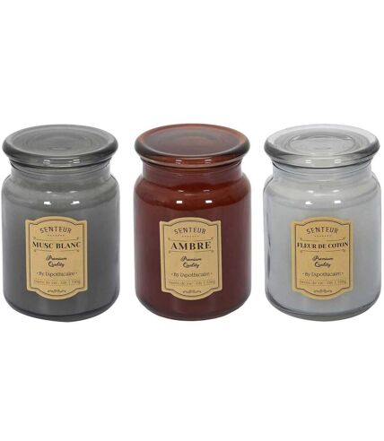 Bougie parfumée en pot Apothicaire (Lot de 3)