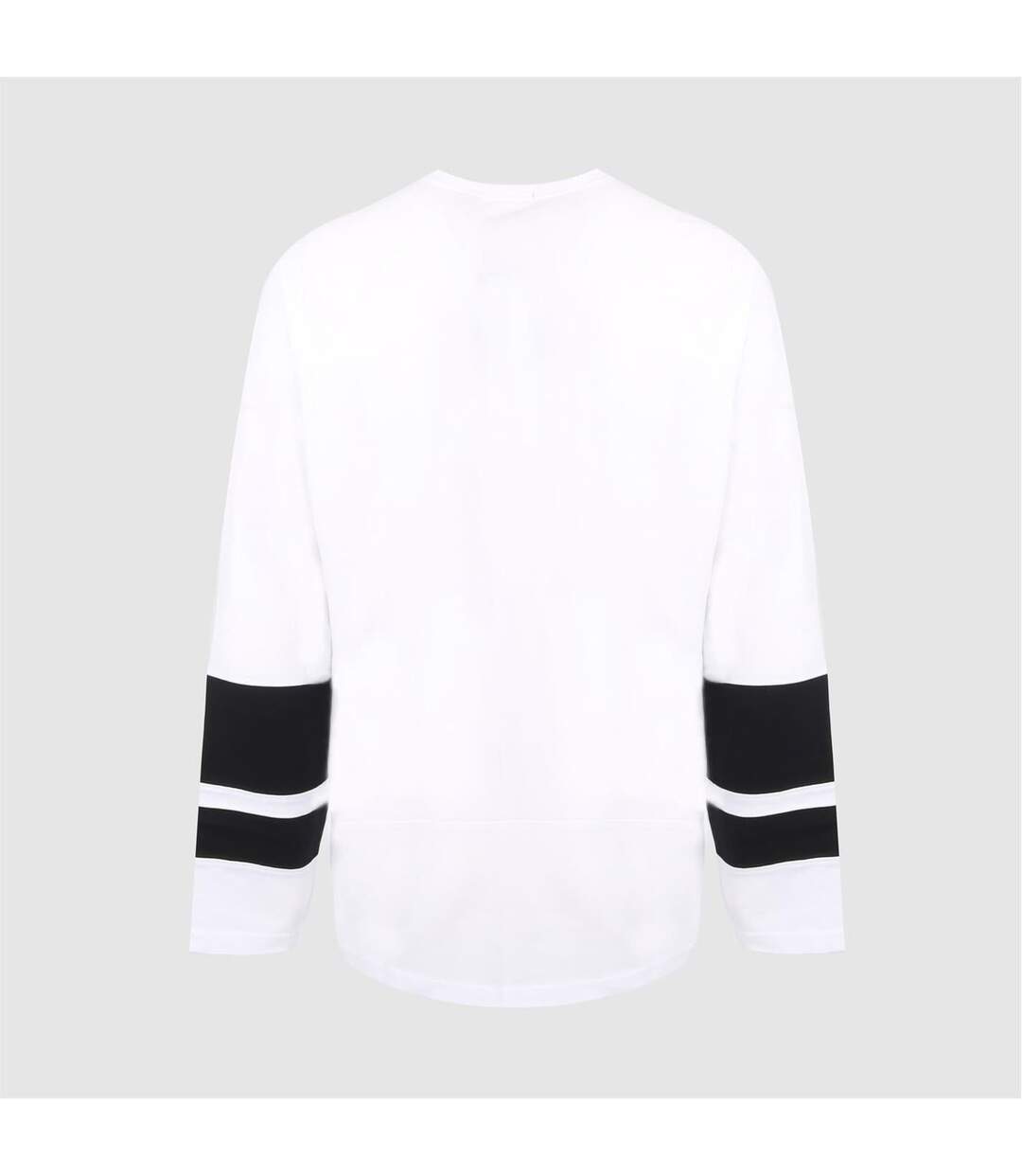 Mens Logo Raglan Long-sleeved T-shirt White Black No Fear-2
