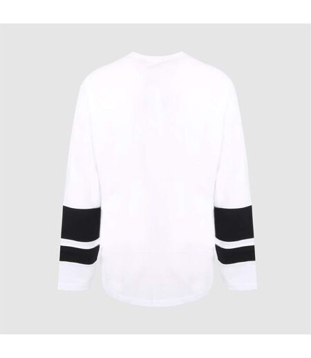 Mens Logo Raglan Long-sleeved T-shirt White Black No Fear