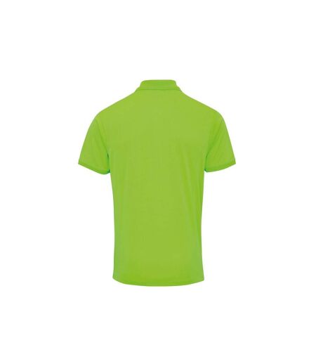 Premier Mens Coolchecker Pique Polo Shirt (Neon Green) - UTPC5596