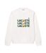 Sweat Motif/style Lettrage Adulte Blanc Lacoste-1