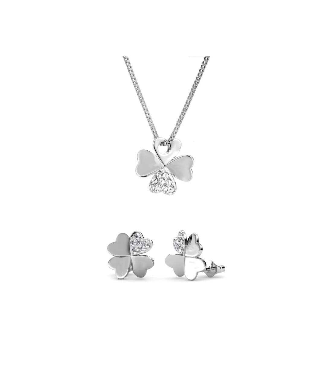 Parure et Coffret Clover, Cristal d'Autriche-1