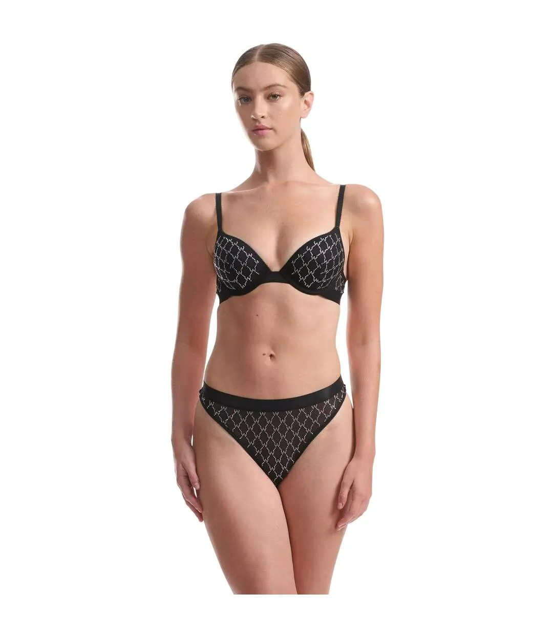 String Motif/style Logo Femme Noir Wolford-1