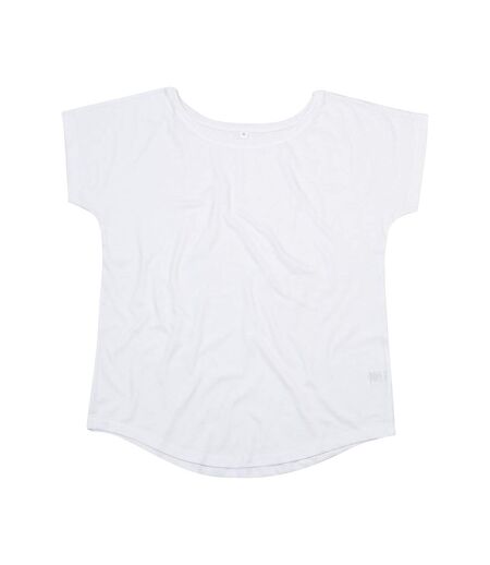 Womens/ladies Loose Fit T-shirt White Mantis