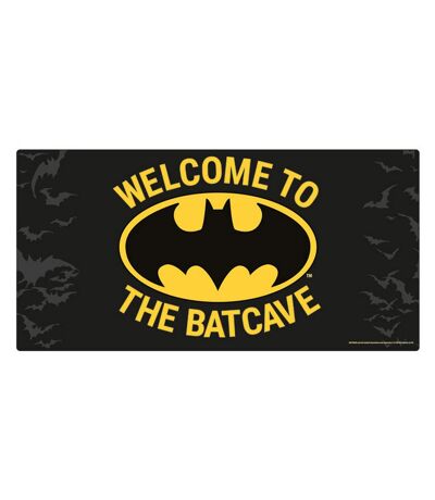 Batman - Plaque de porte WELCOME TO THE BATCAVE (Noir / jaune) (Taille unique) - UTPM882